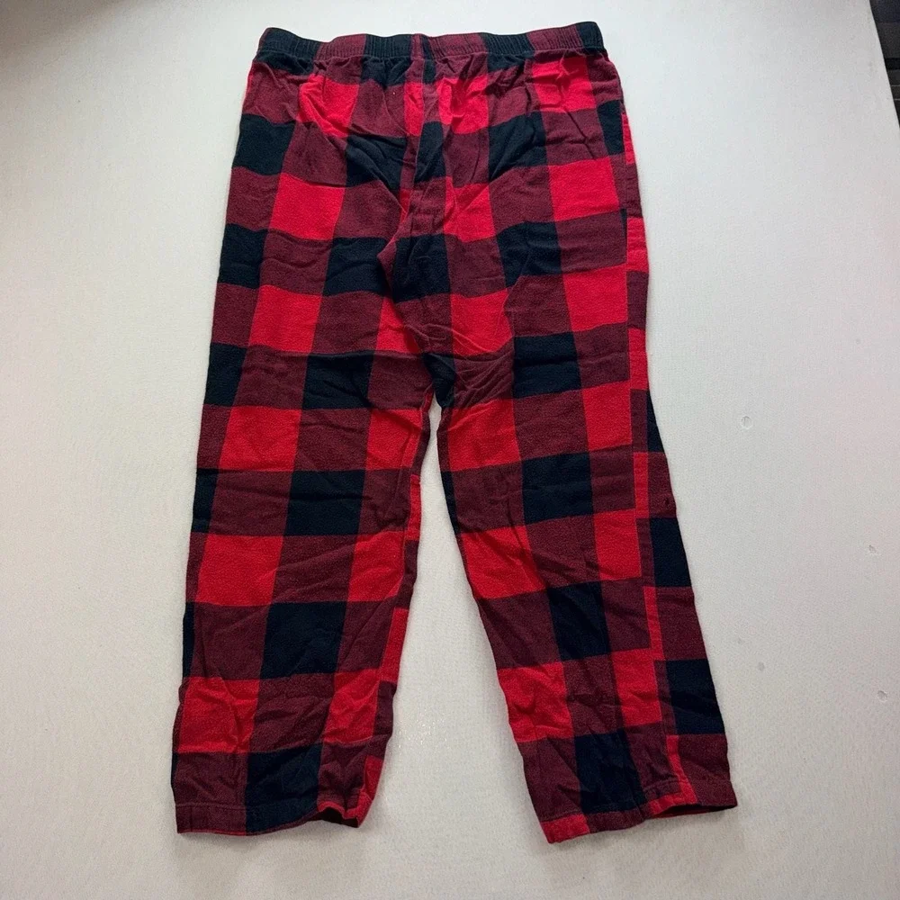 Old Navy Red and Black Buffalo Check Flannel Pajama Pants